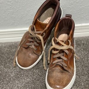 Bed Stu Brown Leather High-Top Sneakers